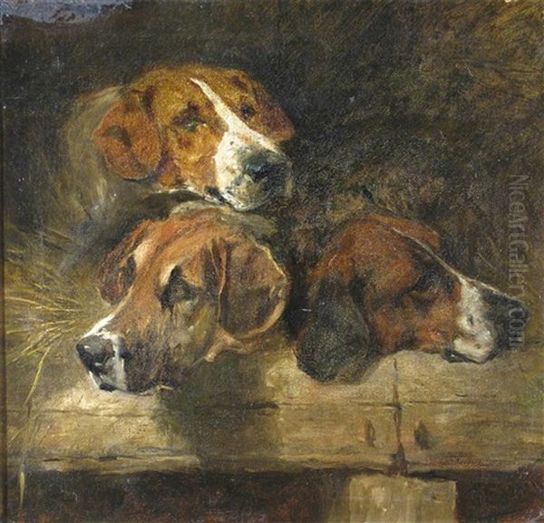 Study Of Three Hounds - view 1