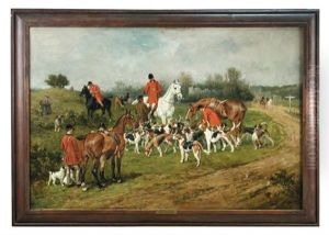 The New Forest Buckhounds Meet At Lyndhurst Bench
