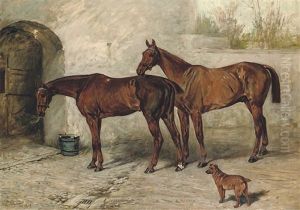 "australia," "barney" And "doctor" In A Stableyard "australia," "barney" And "doctor" In A Stableyard