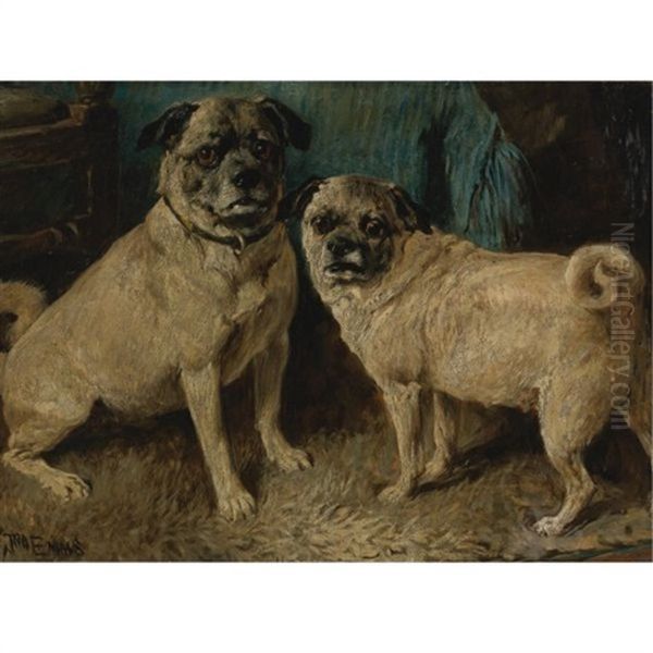 Pair Of Pugs - view 1