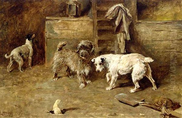 Terriers With A Stoat - view 1