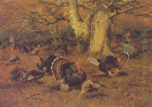 Minding The Turkeys by John Emms
