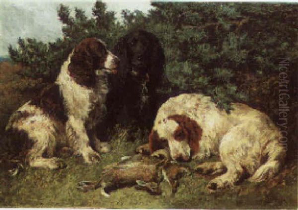 Three Spaniels - view 1