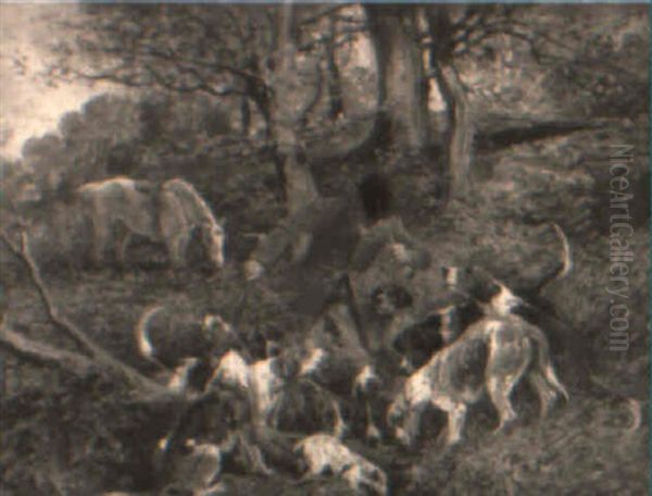 Huntsman With Hounds - view 1