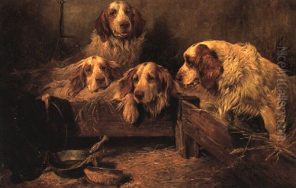 Spaniels In A Stable - view 1