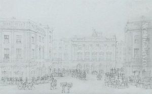 Piccadilly Circus Pencil 13 X 20cm Provenance: Themanning Galleries by Francis Vyvyan Jago Arundale