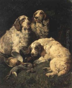 Spaniels And Dead Game by John Emms