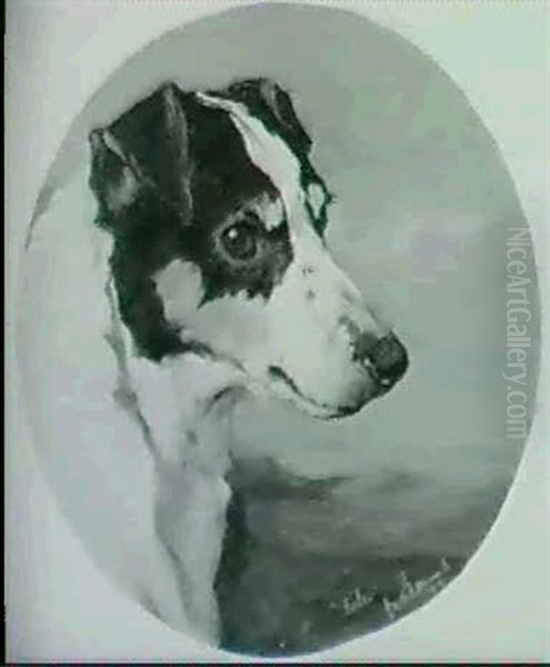 Portraits Of "foiler" And Another Fox Terrier: A Pair Of Paintings - view 1