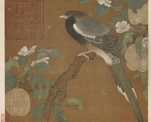 Bird On Pear Blossoms by Huizong Emperor