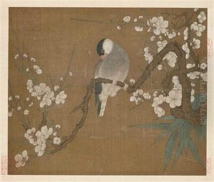 Bird On Flowering Branch by Huizong Emperor