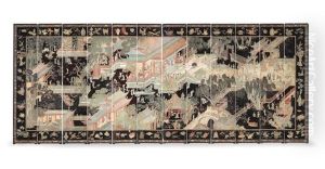 A Magnificent And Rare Twelve-leaf Double-sided 'coromandel' Lacquer Screen A Magnificent And Rare Twelve-leaf Double-sided 'coromandel' Lacquer Screen
