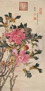 Flowers by Empress Cixi Manchu-Chinese