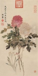 Peony by Empress Cixi Manchu-Chinese