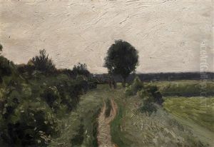Moor Landscape With Walkers