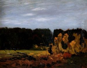 Landschaft Bei Worpswede Im Herbst by Hans am Ende