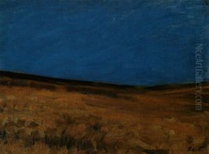 Feld Auf Dem Weyerberg Unter Blauem Himmel by Hans am Ende