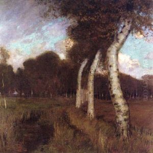 Birken Im Herbst by Hans am Ende