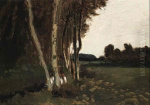 Birken Am Moorgraben by Hans am Ende