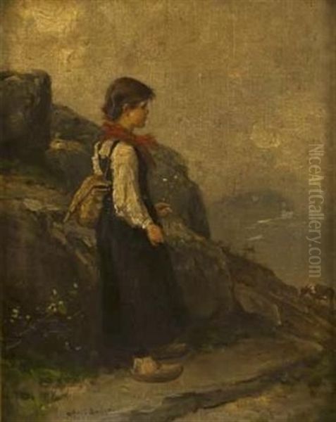 Girl With Flower - view 1