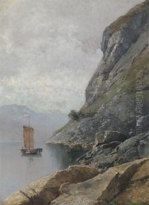 Fjordparti by Axel Ender