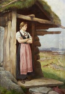 At The Cottage Door by Axel Ender
