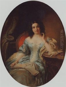 Portrait Of A Lady by Edouard Ender