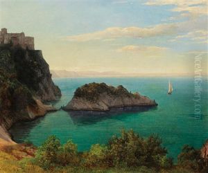 View Of Schlos Duino Near Trieste by Thomas Ender