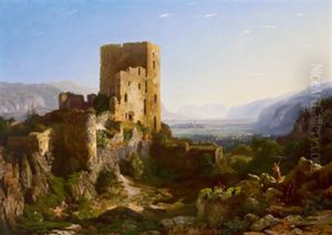 Blick Von Der Ruine Rattenberg Ins Untere Inntal