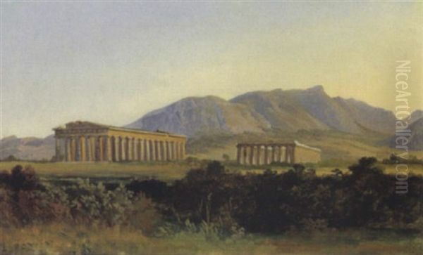 Blick Auf Den Neptuntempel In Paestum - view 1