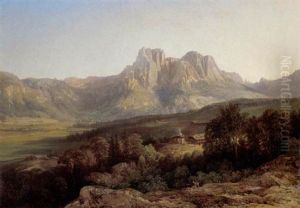 Ansicht Der Dolomiten Von Bozen by Thomas Ender