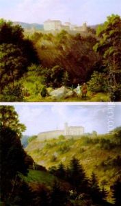 Blick Auf Schloss Vothau Des Grafen Daun In Mahren