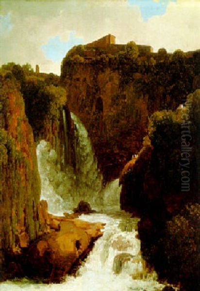 Wasserfall Des Aniene In Tivoli Bei Rom - view 1