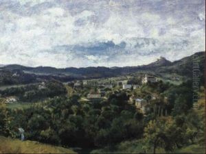 Bad Gleichenberg Mit Blick Auf Die Riegersburg