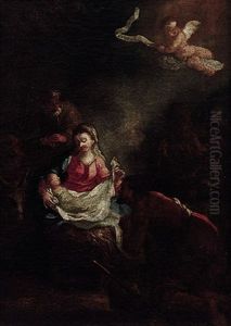 Christi Geburt Mit Anbetung Der Hirten by Johann Baptist Enderle