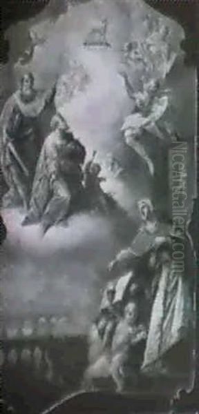 An Allegory Of The Catholic Faith With Saints Peter And Paul, A View Of Rome In The Distance - view 1