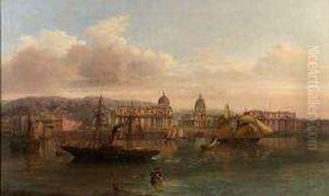 View Of The Royal Naval Hospital, Greenwich With The Royalobservatory