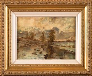 Paysage De Russie Sous La Neige by Ivan Ivanovich Endogouroff
