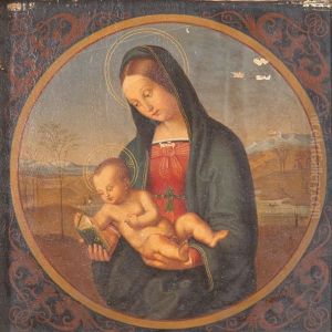 Madonna Conestabile (tondo) (after Raffael) by Bernhard Endres