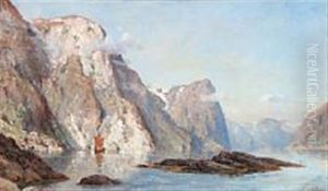 Norwegian Fiord Scene Norwegian Fiord Scene