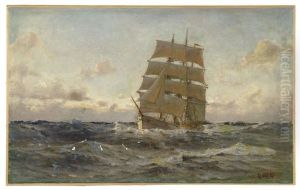 A Bark At Sea by Henry Enfield