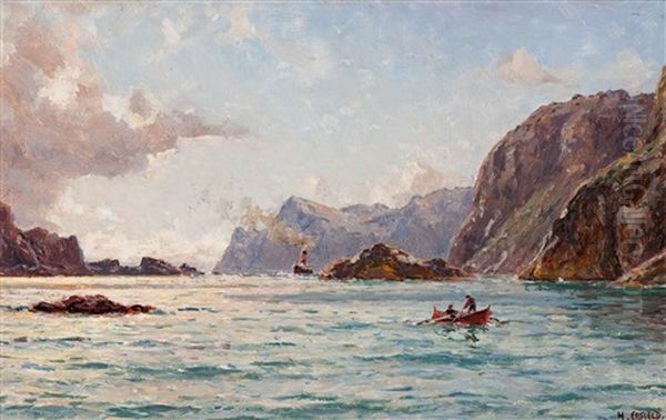 The Arrival Of The Steamer - view 1