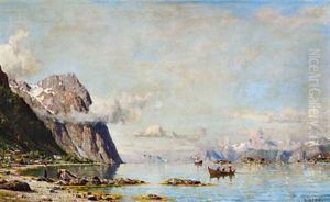 Hardangerfjord (summer Day On The Hardangerfjord) by Henry Enfield