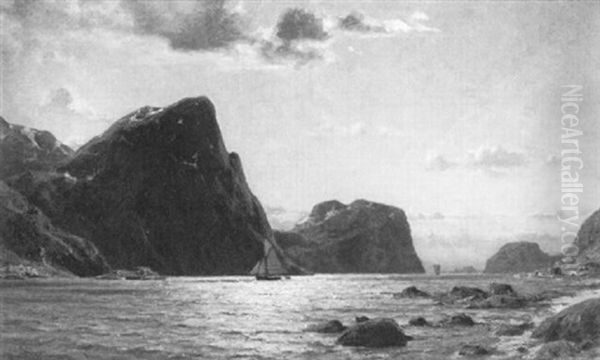 Norwegischer Fjord, Morgenstimmung - view 1