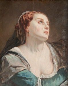 Portrait De Madame Engaliere by Marius Engaliere