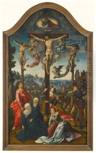 The Crucifixion by Cornelius Engebrechtsz