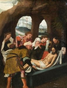La Mise Au Tombeau (in 2 Parts) by Cornelius Engebrechtsz
