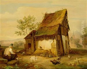 Oberhessische Landschaft by Karl (von den Rabenau) Engel