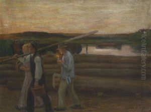 Feierabend by Otto Heinrich Engel