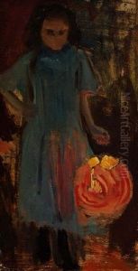 Madchen Mit Lampion