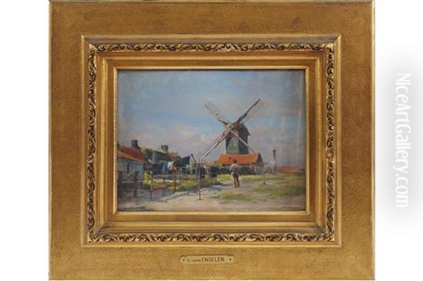 A Town With A Windmill - view 1